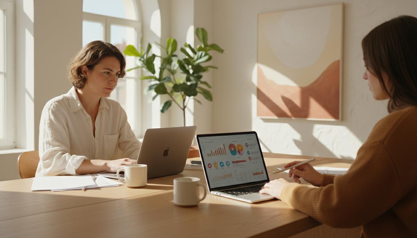 Team members working on digital campaigns